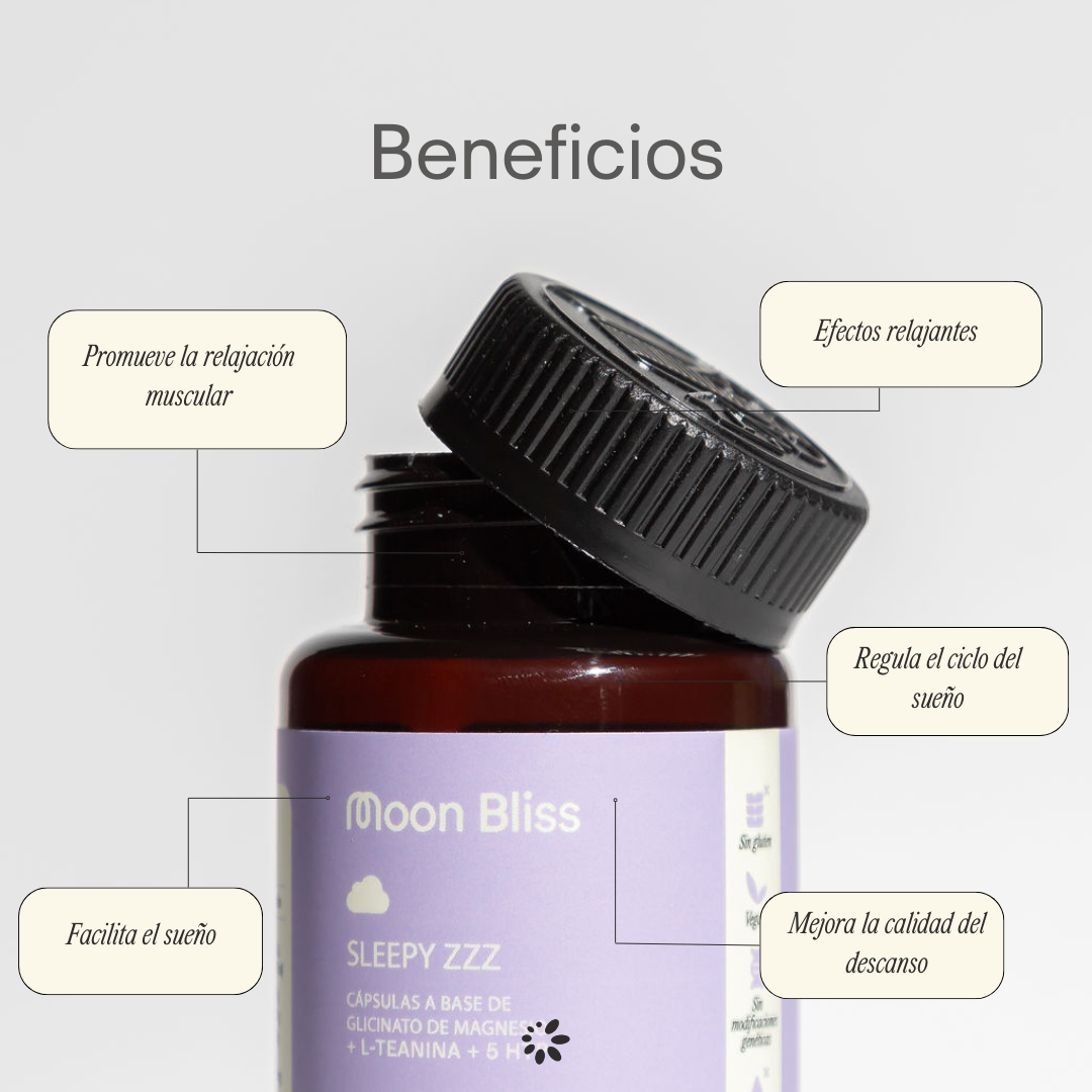 SLEEPY ZZZ® (Glicinato de magnesio + L-Teanina + 5HTP)
