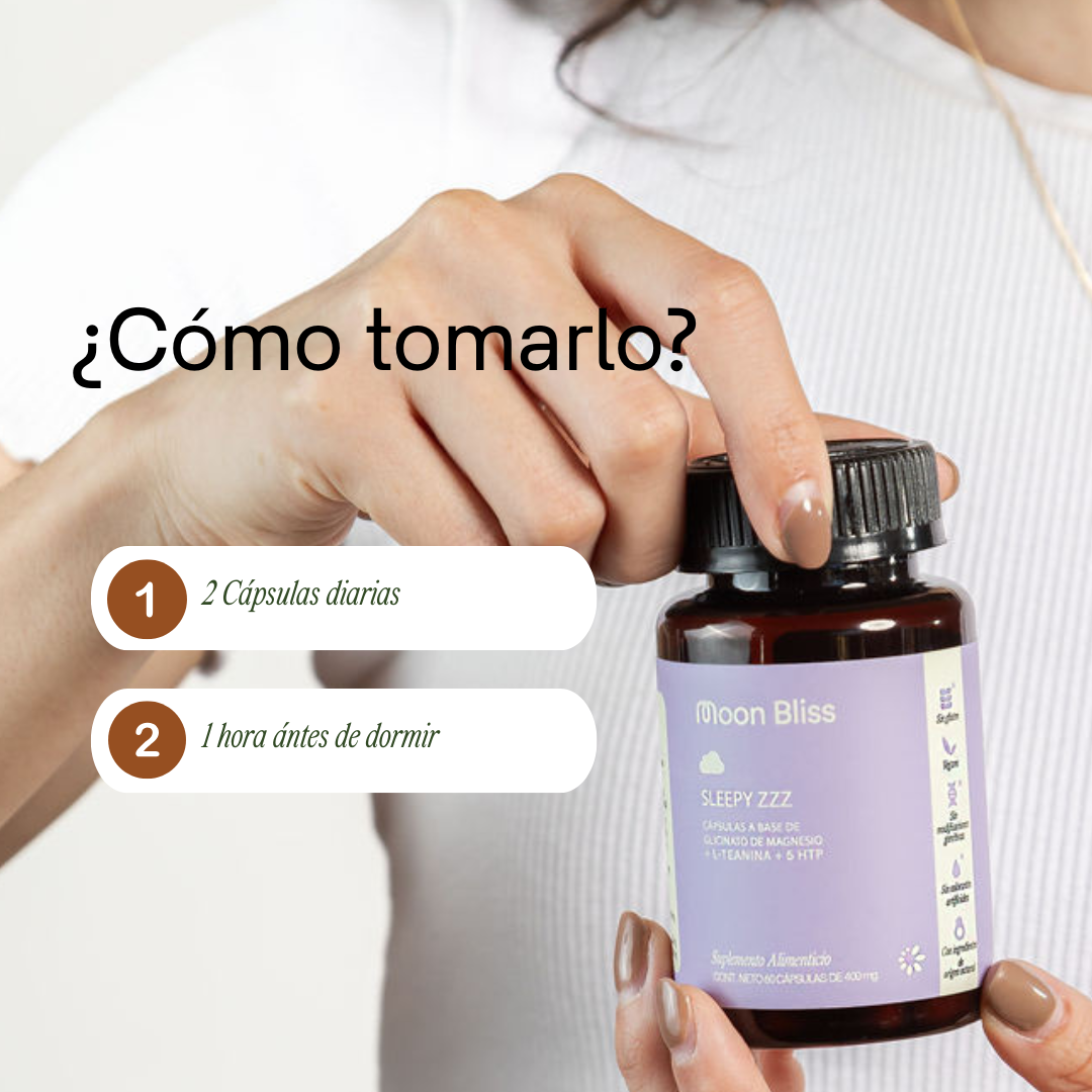 SLEEPY ZZZ® (Glicinato de magnesio + L-Teanina + 5HTP)