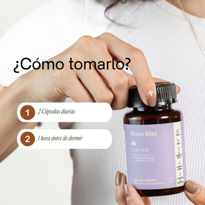 SLEEPY ZZZ® (Glicinato de magnesio + L-Teanina + 5HTP)