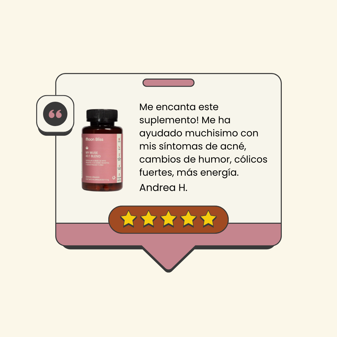 MY MUSE® (Myo y D-Chiro Inositol + Ácido Fólico + Zinc)